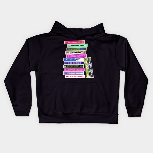 THE MISFITS Songs Cassettes / Jem and the Holograms Kids Hoodie by darklordpug